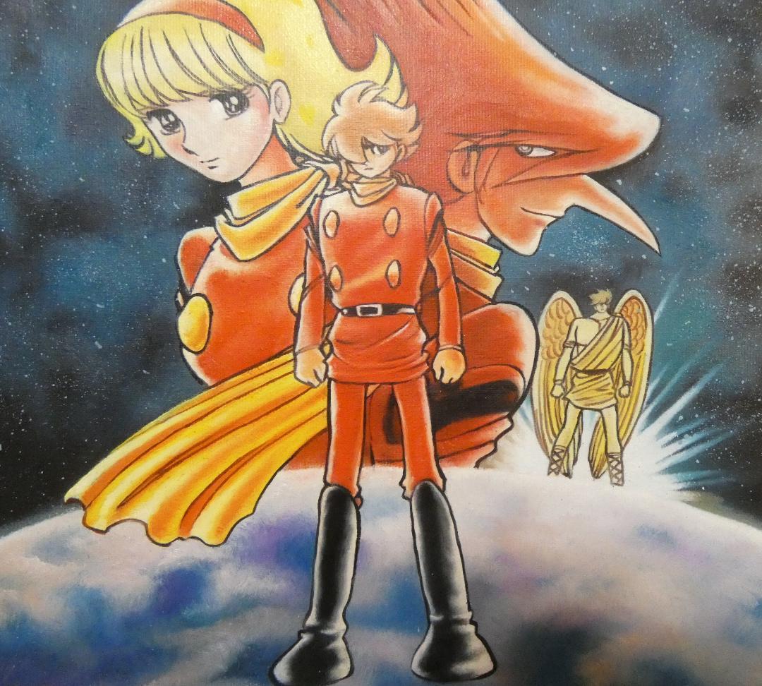 絵画　額付き　石ノ森章太郎　 F6 【　人物　】手描き