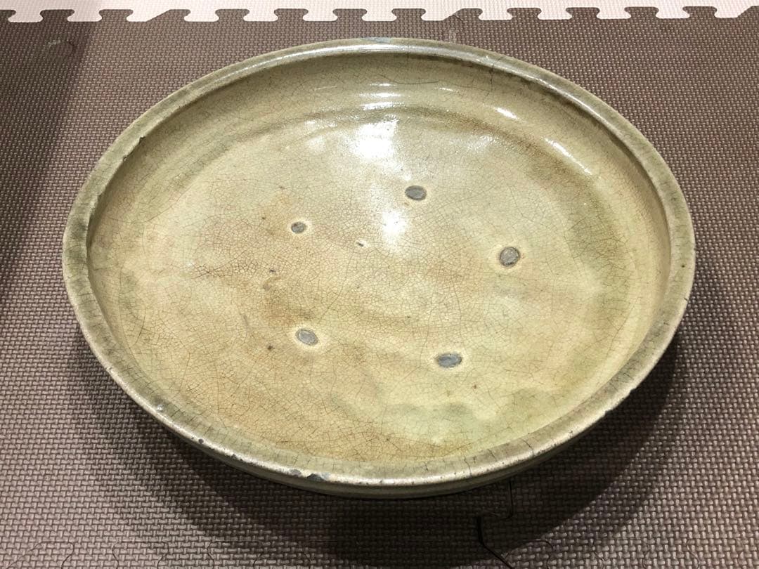 石皿。古瀬戸 。大皿。骨董品。古美術。希少品。舊家藏出。江戸時代