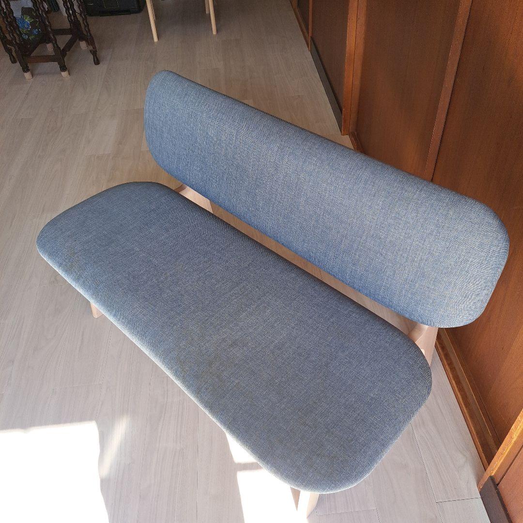 ニトリ　ダイニングテーブル（白）とベンチシート