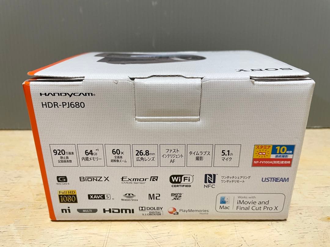新品未使用SONY HDR-PJ680-TI ビデオカメラ 新品ケース付き