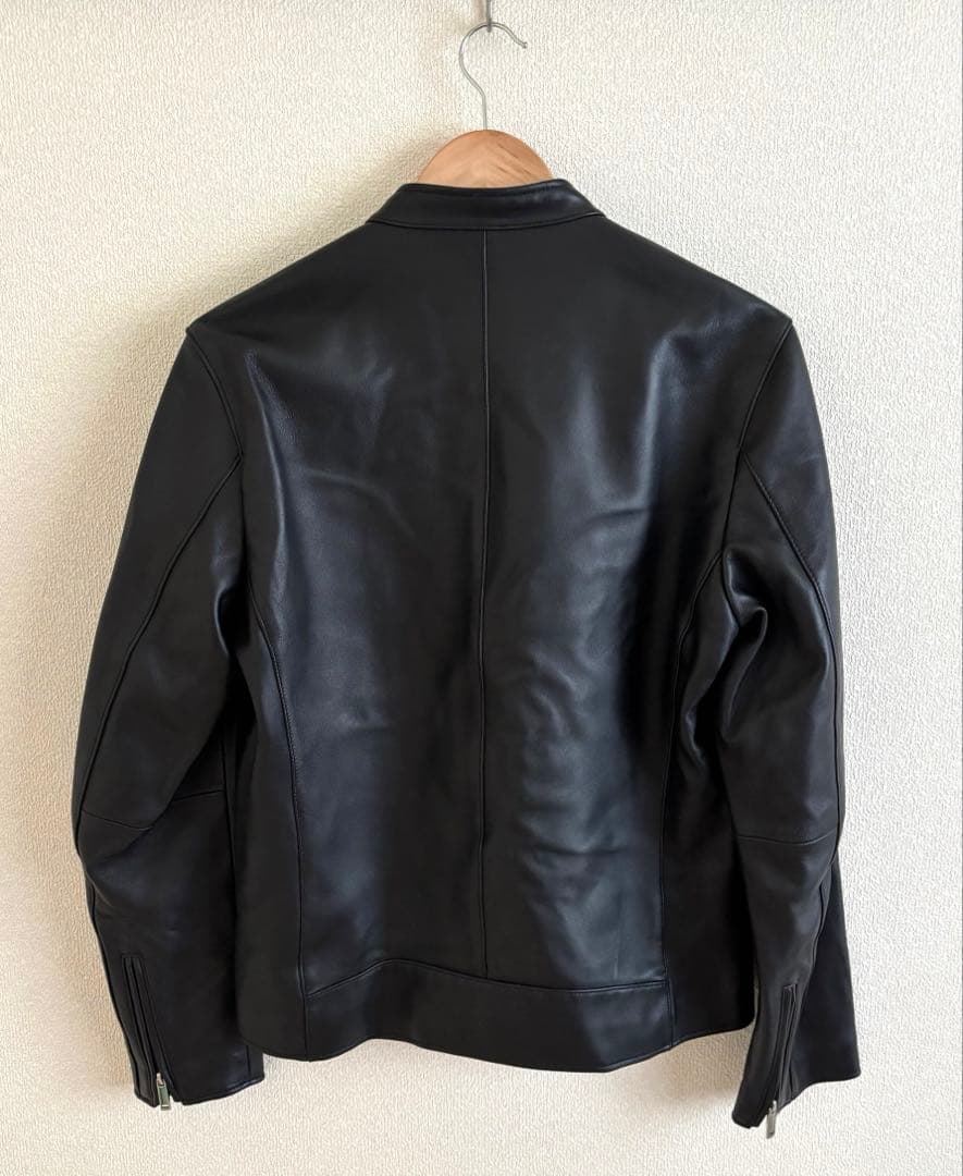 STUDIOUS シングルライダースジャケット ブラック サイズ4 羊皮