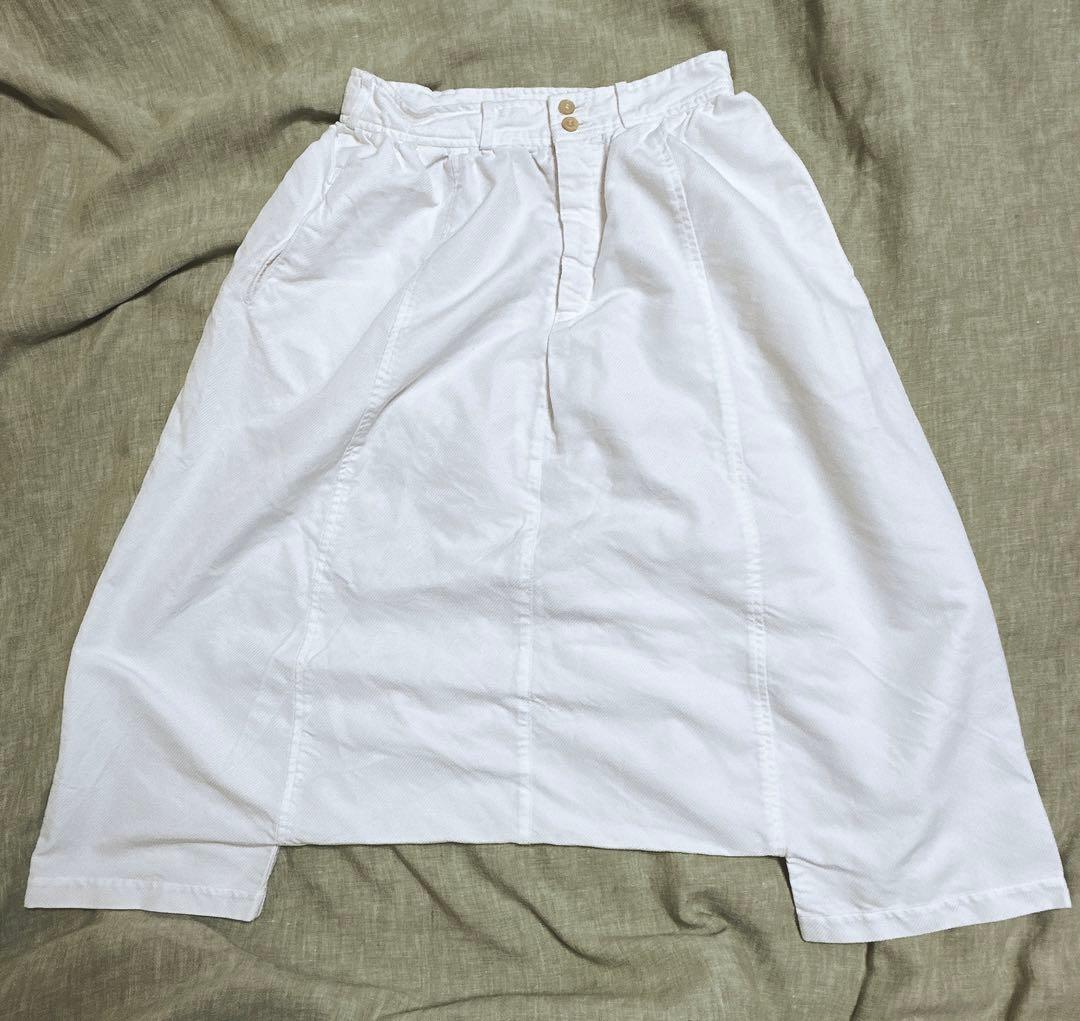 COMME des GARCONS 変形サルエルパンツホワイトS