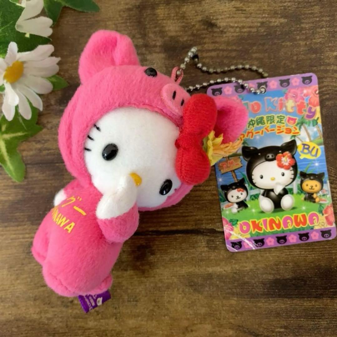 ⭐︎希少激レア⭐︎ ご当地キティ　マスコット　沖縄限定　ピンクアグーver.