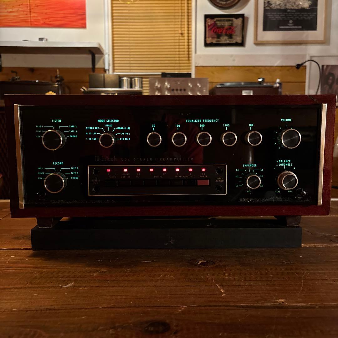 マッキントッシュC32プリアンプ当時定価¥780000