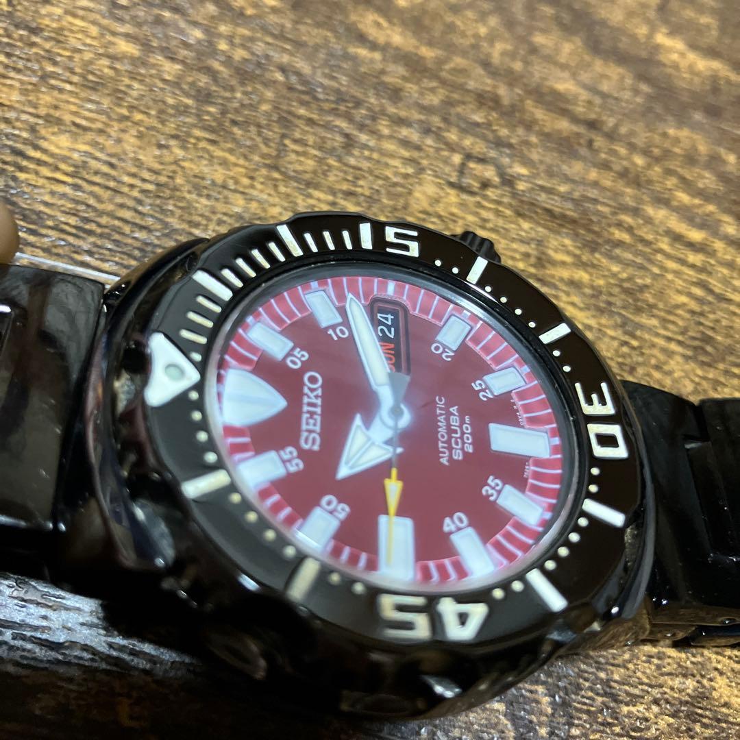 SEIKO ナイトモンスター 7S26-03G0ブラウンレッド