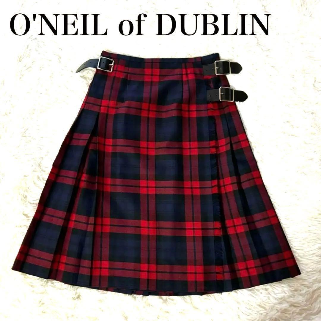 オニールオブダブリン　膝丈スカート　赤　紺　レッド　ネイビー　専用