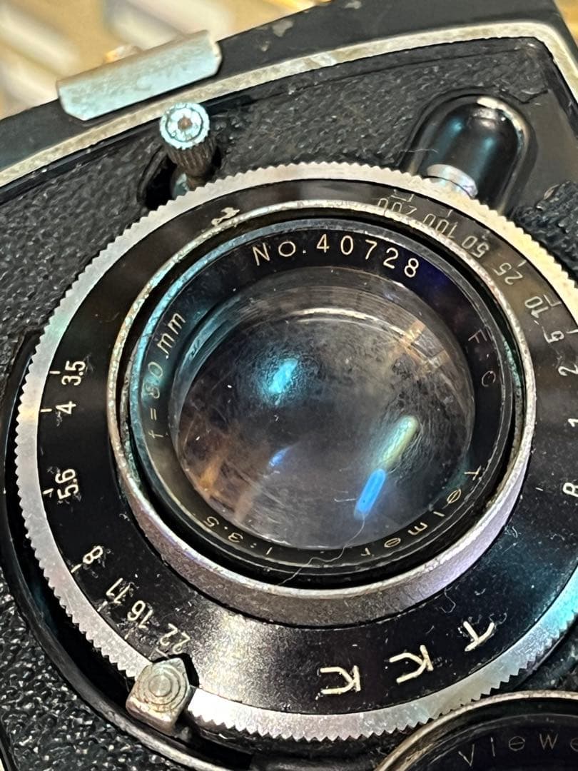 Beautyflex 二眼レフ Telmer 80mm f3.5 完動品