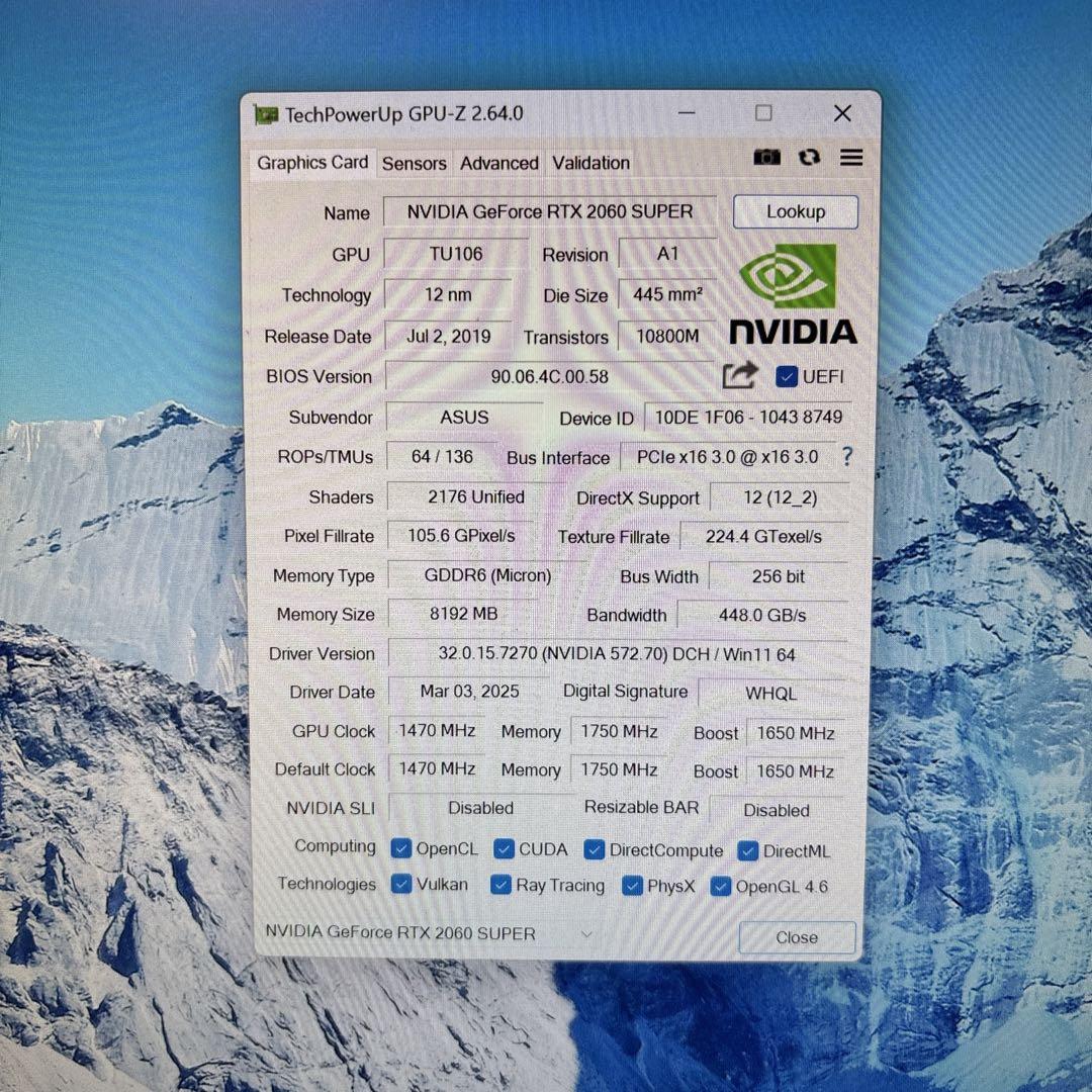 自作ゲーミングPCPC/Core i5-10400F/16G/RTX2060S