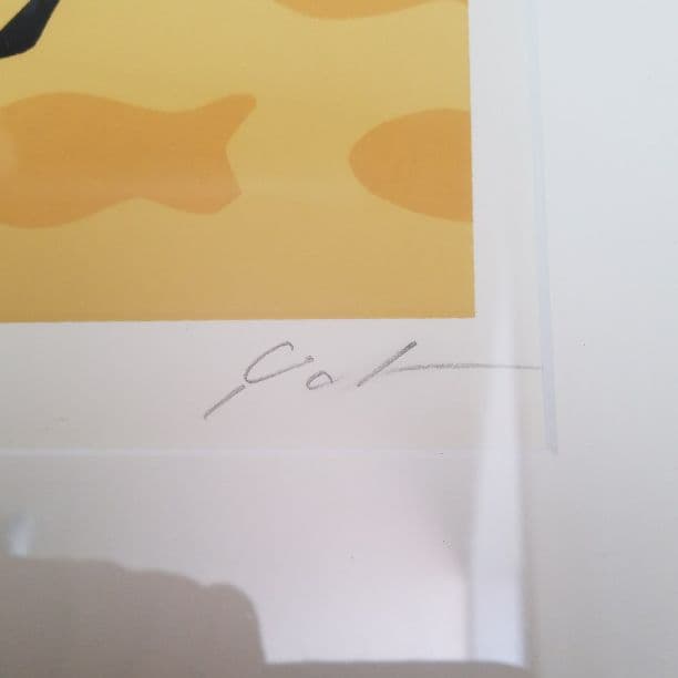 額装★可愛い猫のリトグラフ★絵画★壁掛けインテリア★絵画