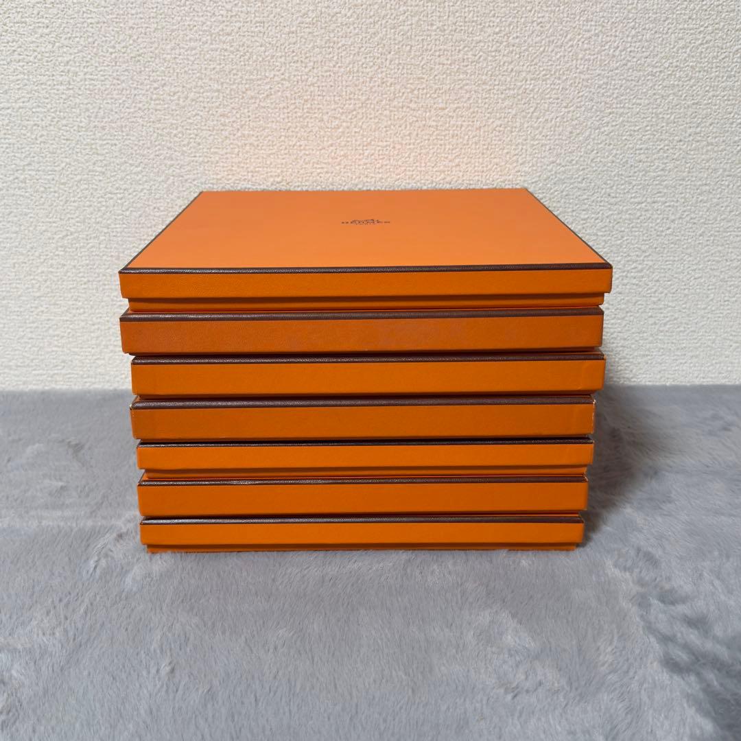 【美品】エルメス 空箱 7個　カレ90 スカーフ　まとめ