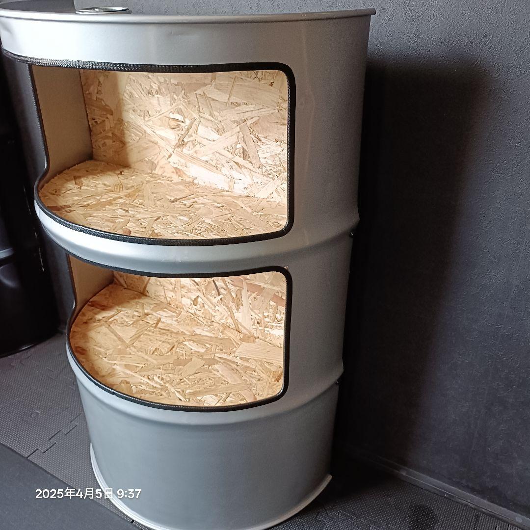 ドラム缶remakeBOXアート！シルバー