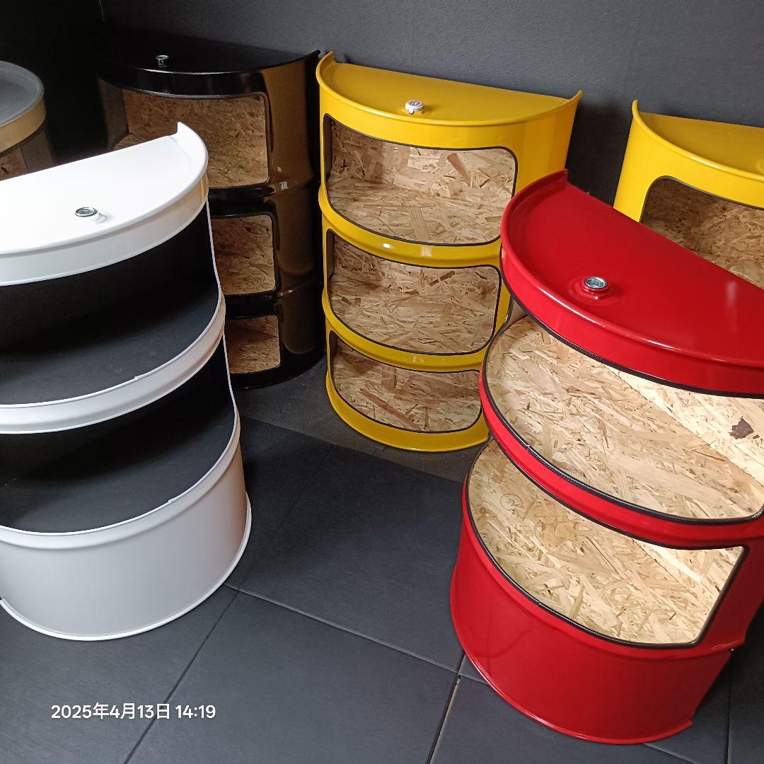 ドラム缶remakeBOXアート！シルバー