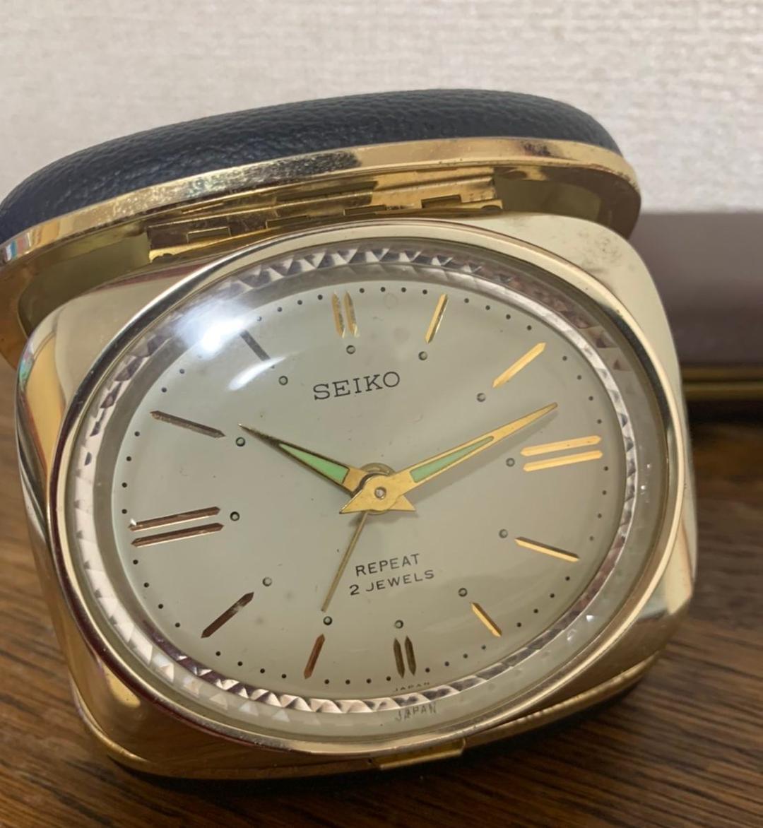 レア　ヴィンテージトラベルクロック置時計　ミッドセンチュリー