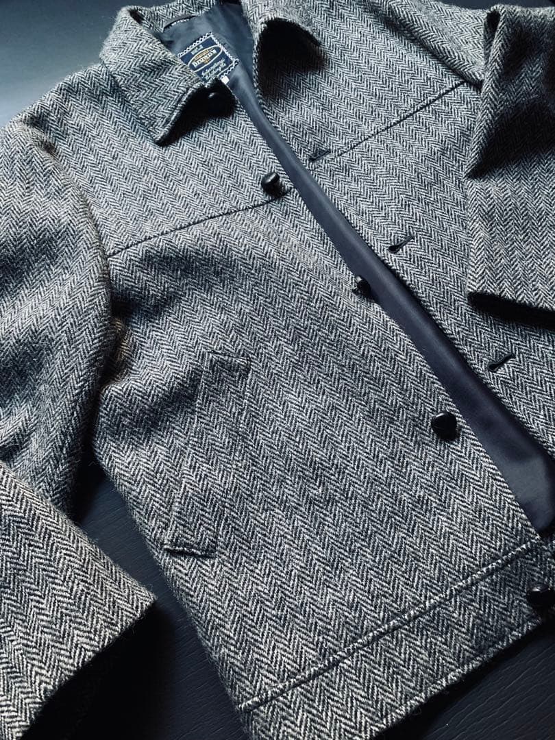 Brown’s ヘリンボーンジャケット　ハリスツイード生地の英国製　カスタム品