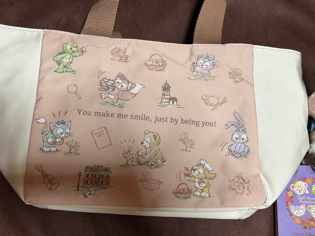 ダッフィーフレンズ　トートバッグ　リーナベル　ぬいぐるみ　ストラップ