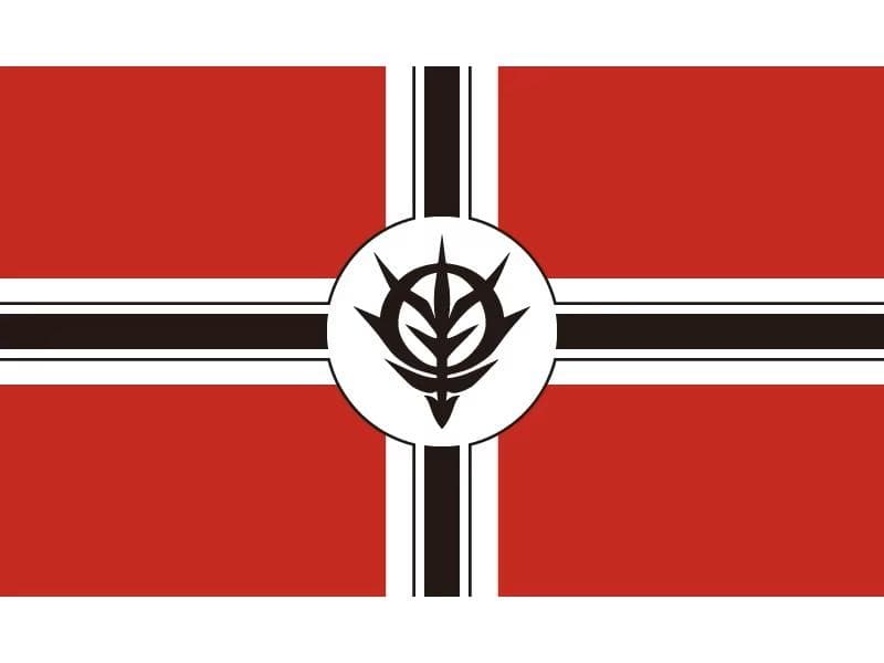 【当日発送】機動戦士ガンダム　ジオン軍　フラッグ　旗　4枚セット