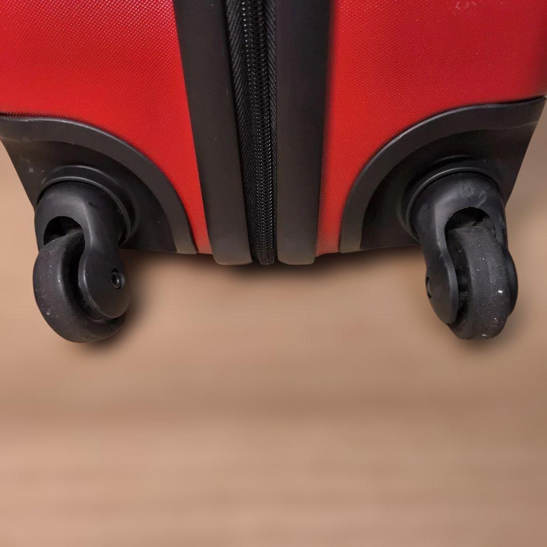 無印良品 スーツケース 赤 MUJI TSAロック 4輪 廃盤 軽量鍵付　75L