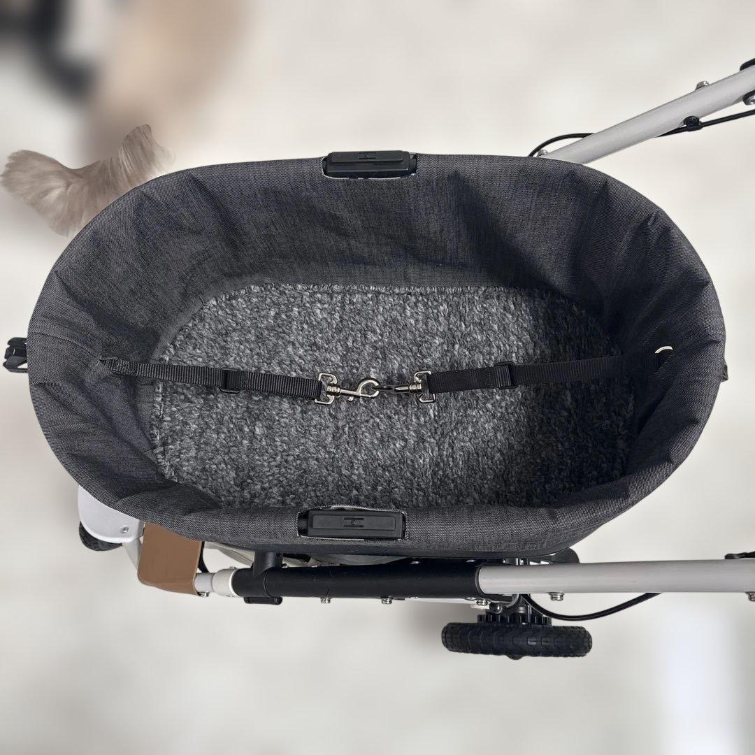 エアバギートーム3 コットカバー(レギュラーサイズ)デニム×ボア　黒系