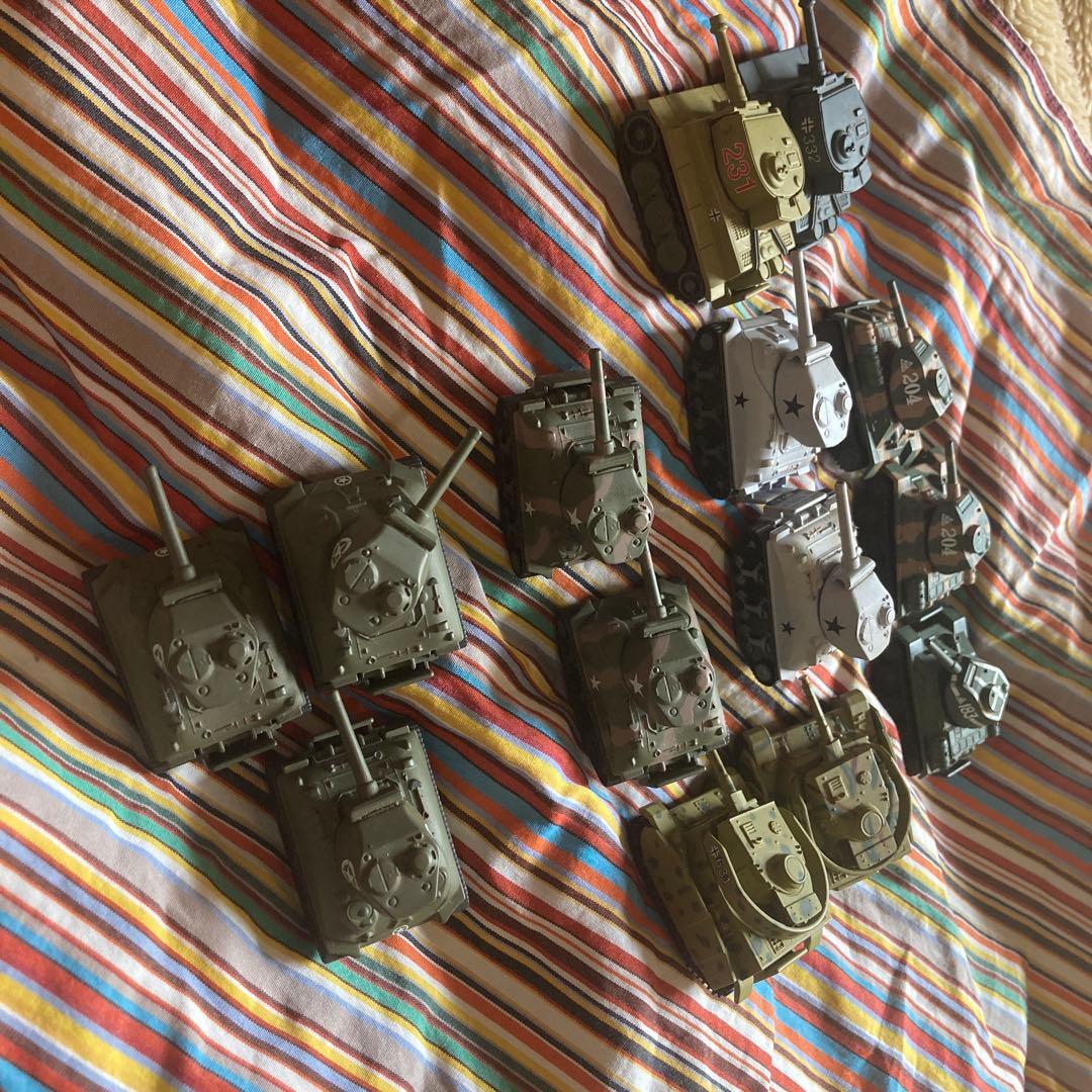 ちびっこコンバット　Ｑ　　戦車　14台　中古　　TIGER T34 コンバット