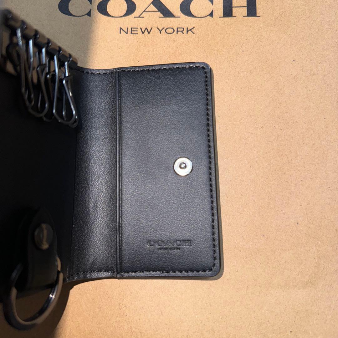 COACH キーケース レザー ブラック コーチ 新品未使用品
