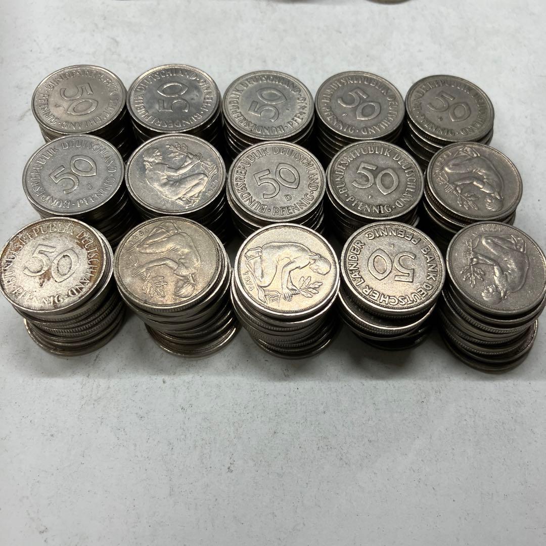 ドイツ　50ペニヒ　マルク　まとめ売り