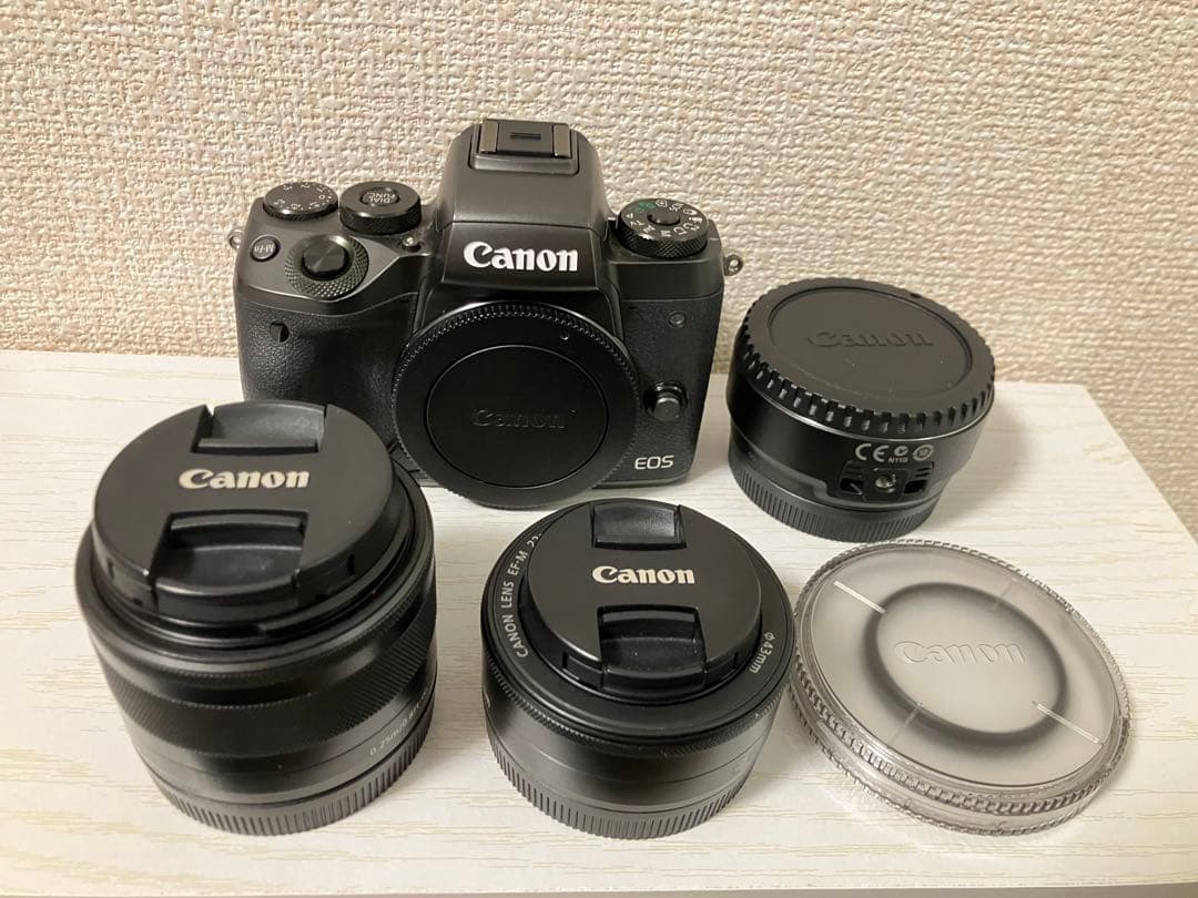 Canon EOS M5セット（レンズ2本/付属品/マウントアダプター）