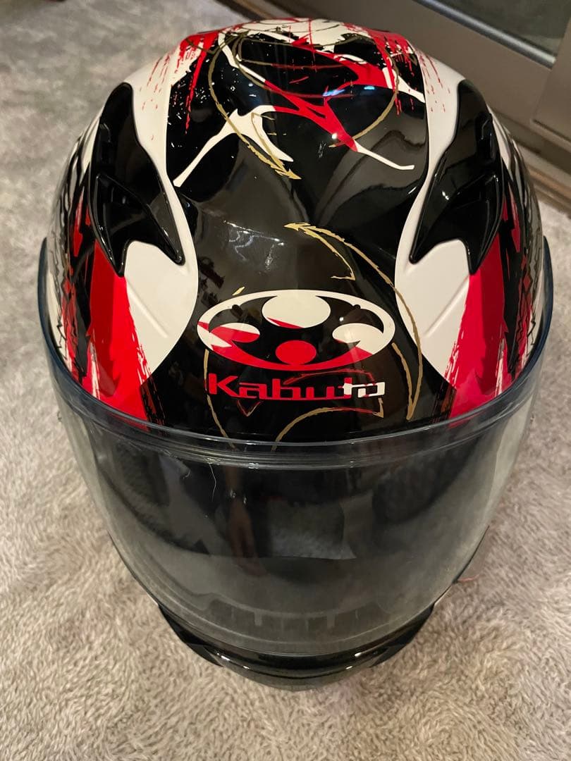 Kabuto フルフェイスヘルメット ブラック/レッド