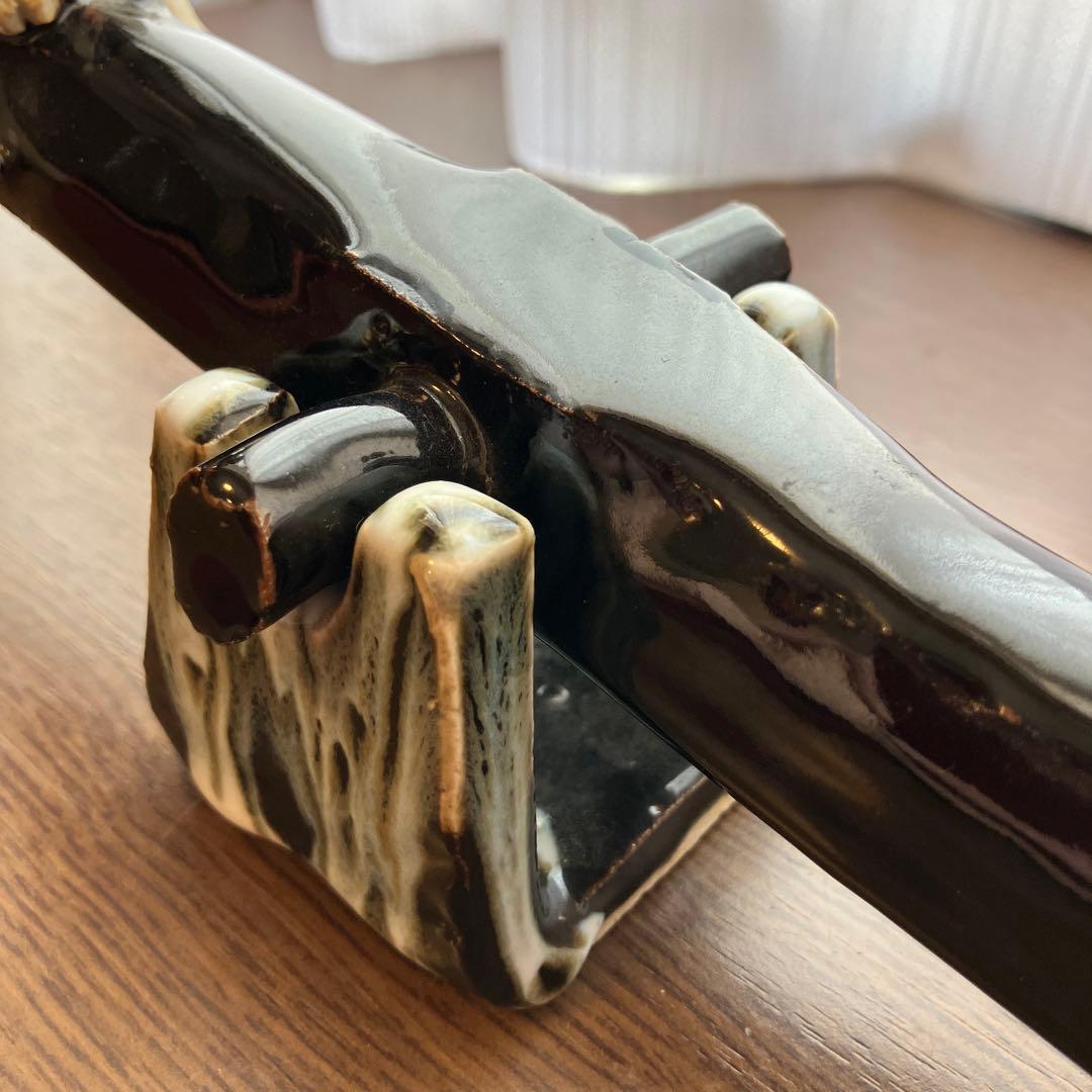 【送料無料】青芳人形 シーソーで遊ぶ子供たちの陶器の置物【匿名配送】