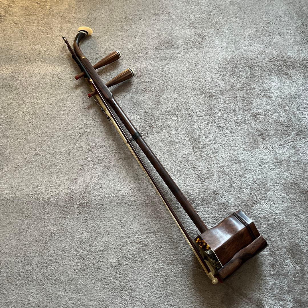 中国謹製　古月琴坊　ニ胡　専用ケース　セット