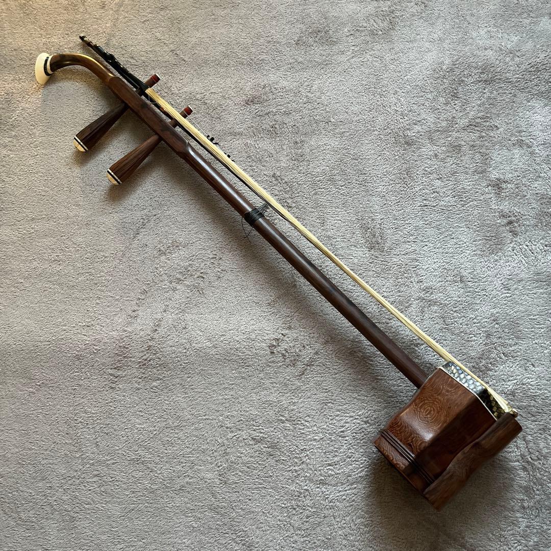 中国謹製　古月琴坊　ニ胡　専用ケース　セット