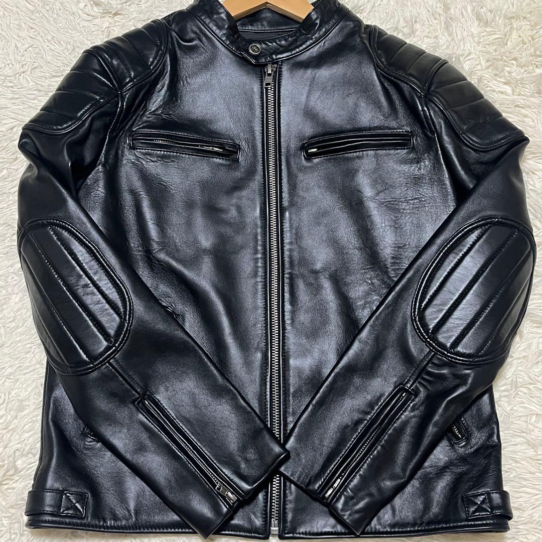 ✨新品 未使用✨ FORTIME ライダース ジャケット ラムレザー 羊革 XL