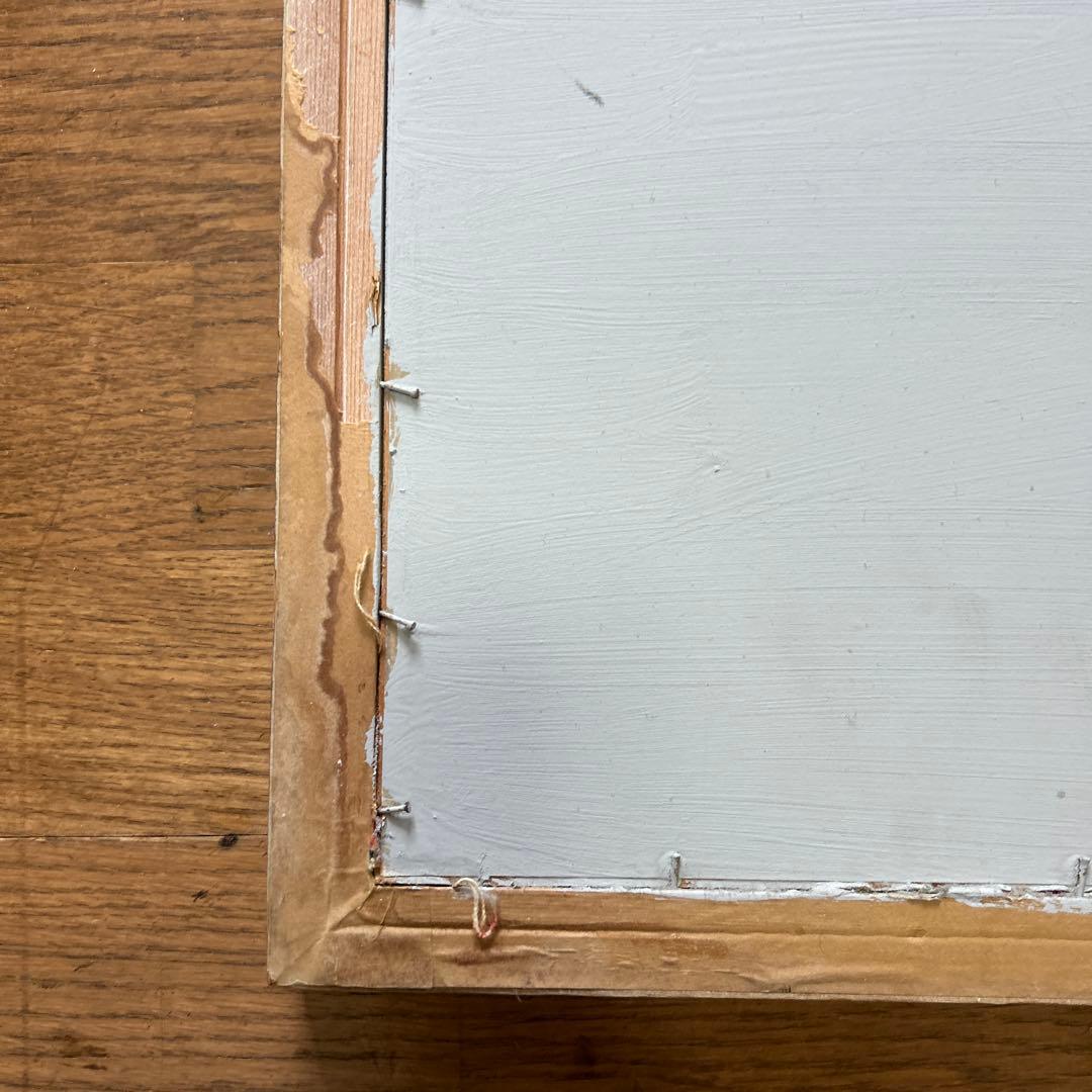 一月末迄　アンティーク　パッチワーク額装　シャビー　コラージュ　壁掛け　壁飾り