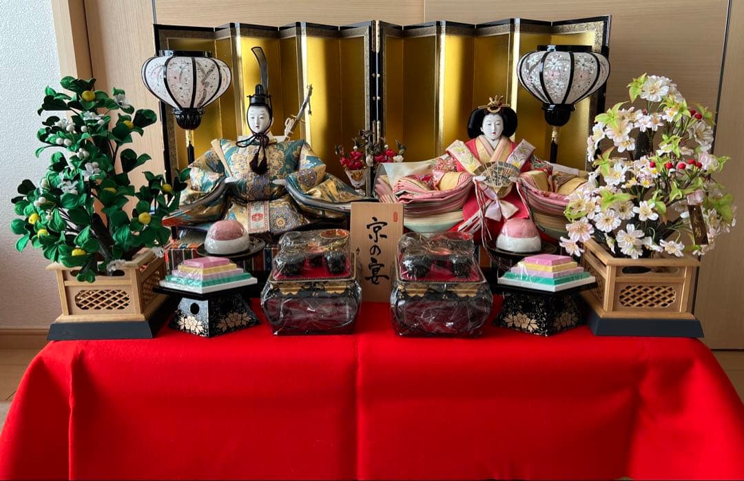 雛人形 親王飾り お内裏様 お雛様セット ひな祭り 被布付き