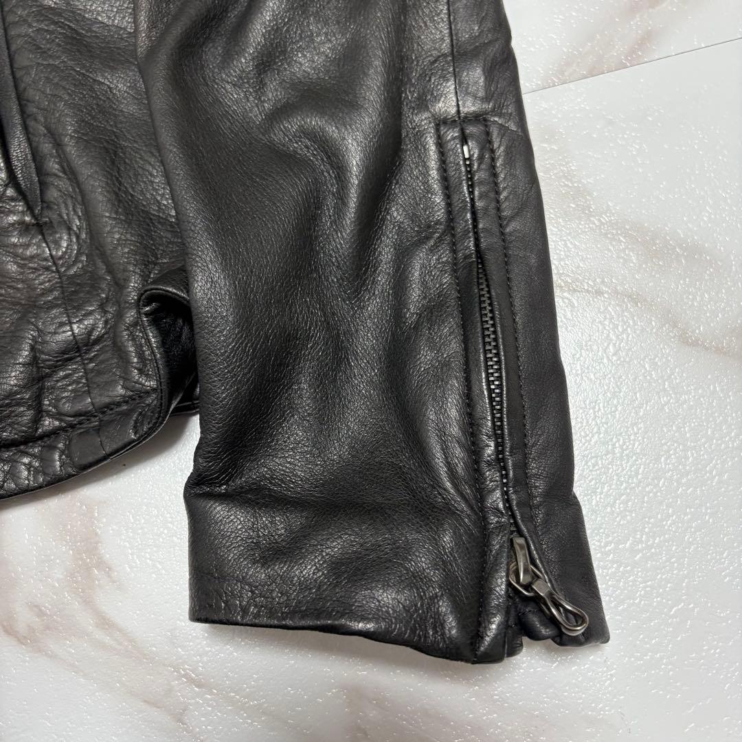 激レア✨️カズユキクマガイ 鹿革 シングル ライダース レザー ジャケット