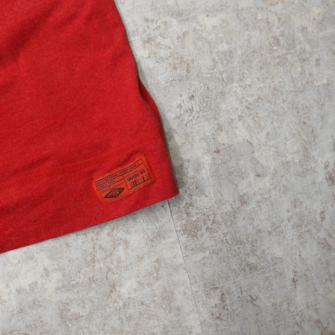 ポールスミススポーツ × アンブロ 00s リンガーTシャツ M レッド