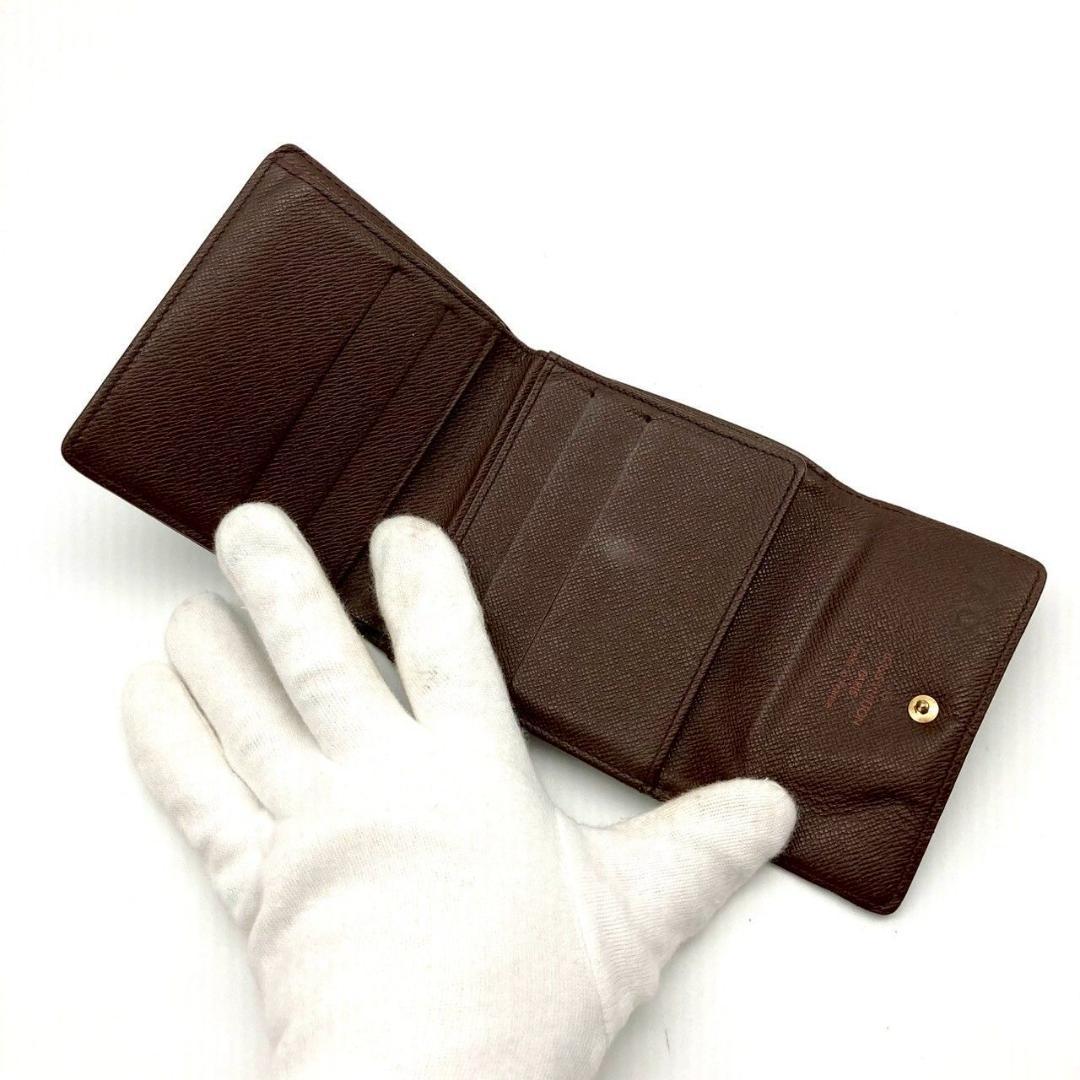 ルイヴィトン ダミエ ポルトモネビエ カルトクレディ 三つ折り財布 71222