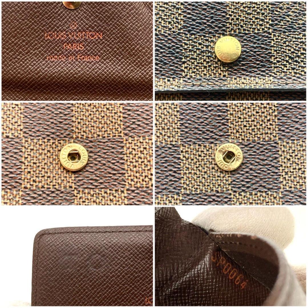 ルイヴィトン ダミエ ポルトモネビエ カルトクレディ 三つ折り財布 71222