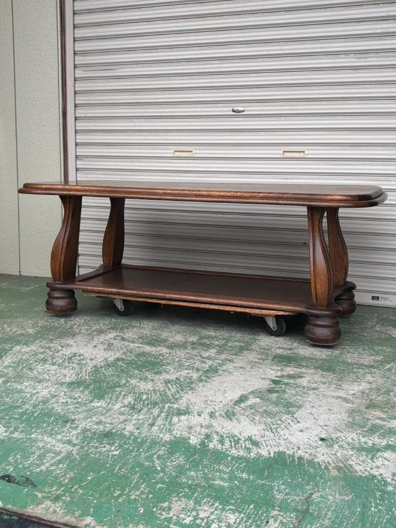 ヴィンテージ センターテーブル オランダ オーク ローテーブル 木製 完成品