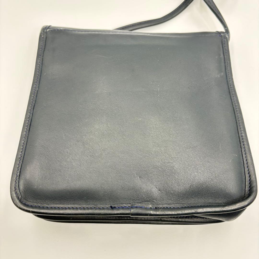 COACH オールドコーチ　9965 ネイビー　ターンロック　ショルダーバッグ