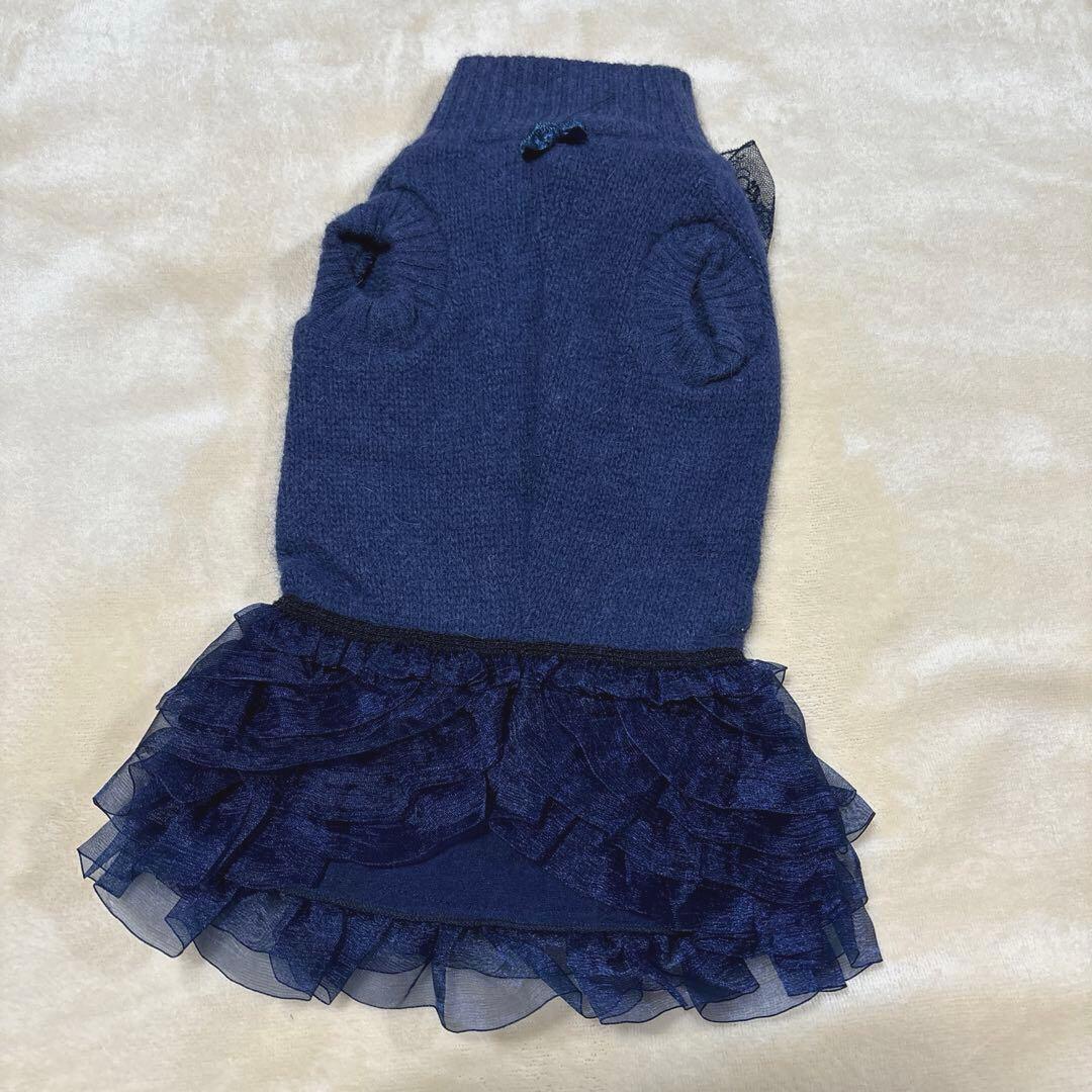 【新品未着用】for pets only ニットチュールワンピース M