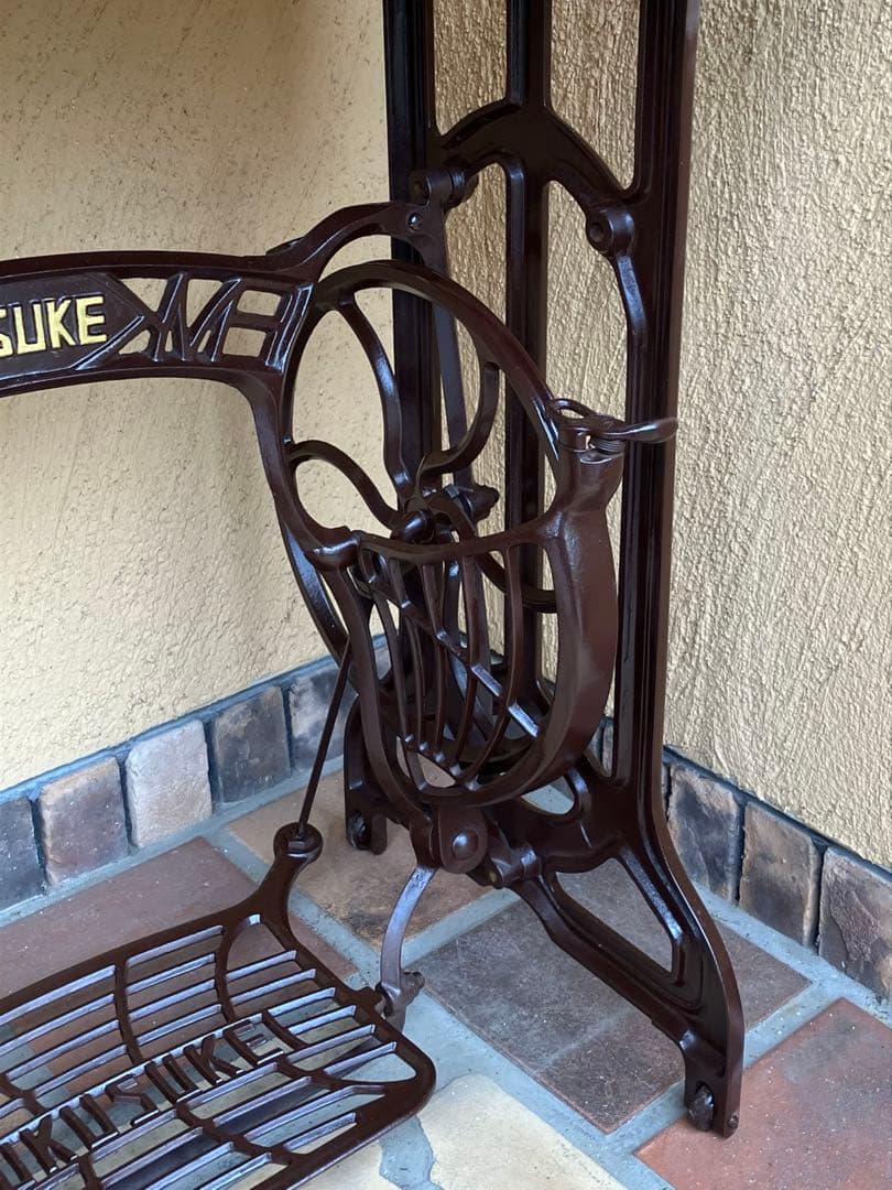 ミシンテーブル 天板はラワン材 FUKUSUKE ヴィンテージテーブル