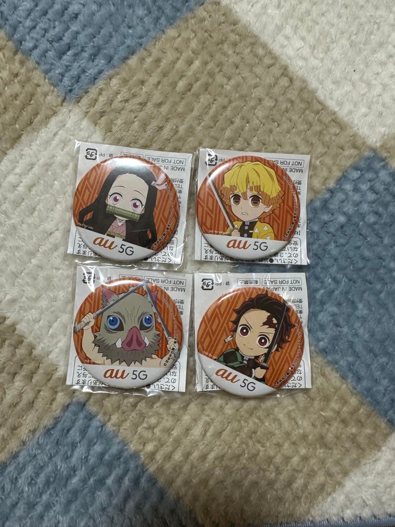 鬼滅の刃 ピンバッジセット au 5G