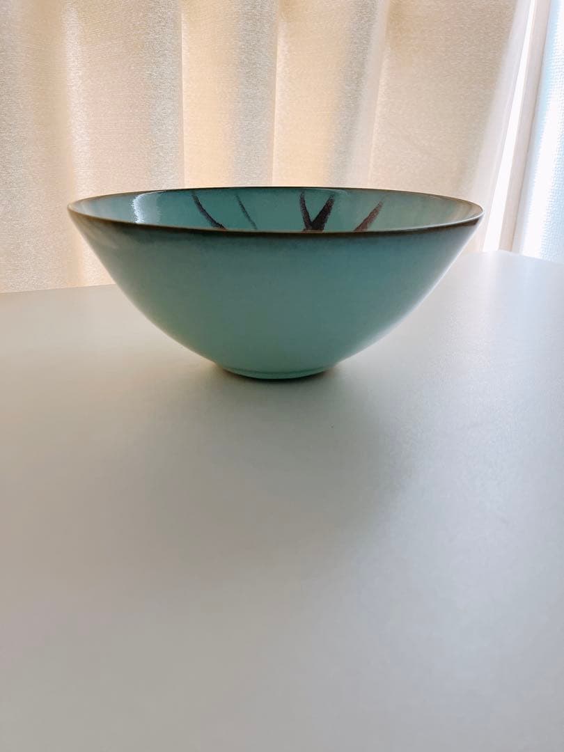 【未使用】小石原焼　人間国宝　福島善三　中野月白瓷　釣窯　鉢