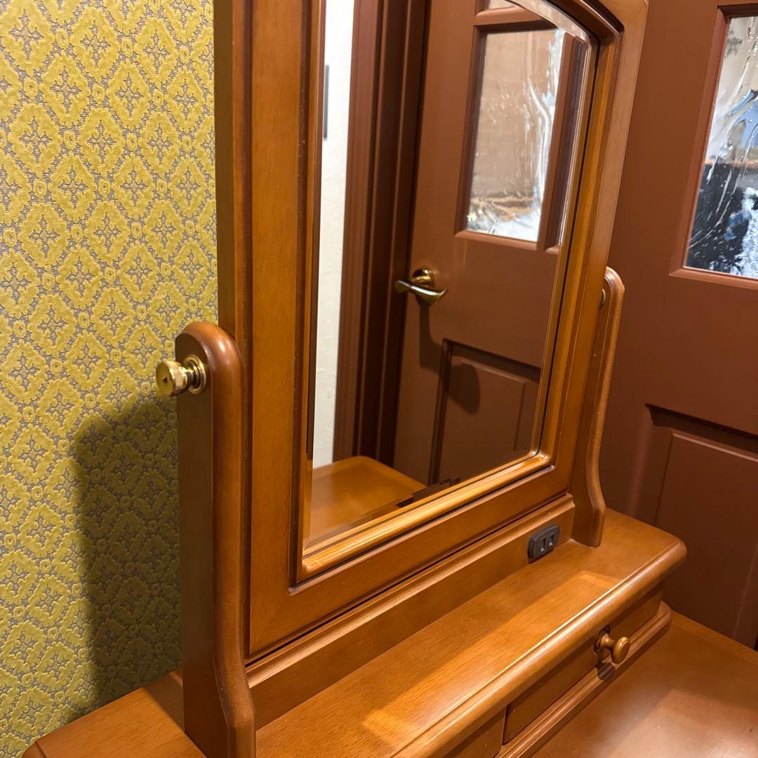 maruni マルニ木工 ドレッサー 鏡台 サイドテーブル 収納引き出し付