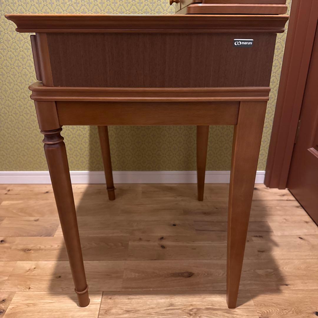 maruni マルニ木工 ドレッサー 鏡台 サイドテーブル 収納引き出し付