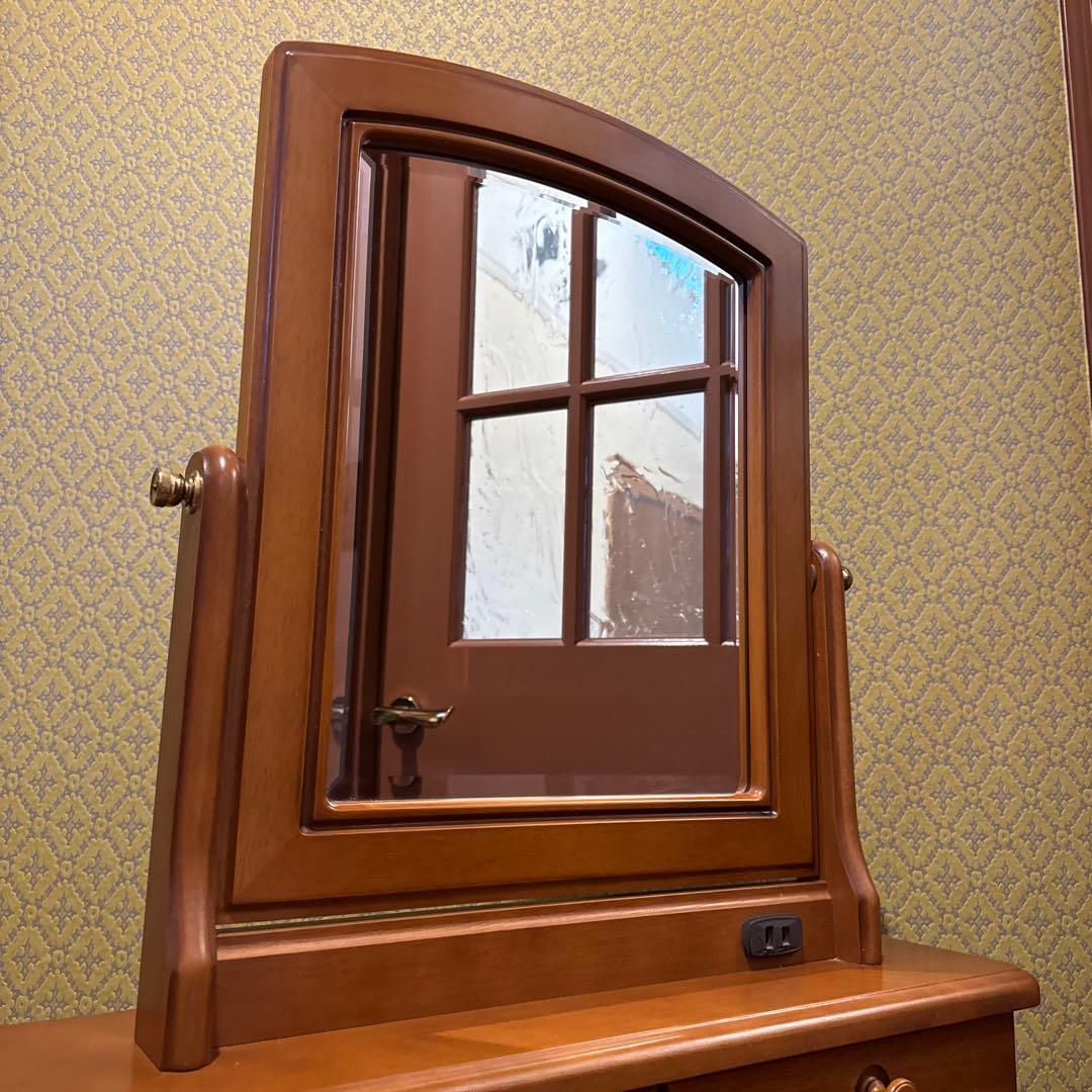 maruni マルニ木工 ドレッサー 鏡台 サイドテーブル 収納引き出し付