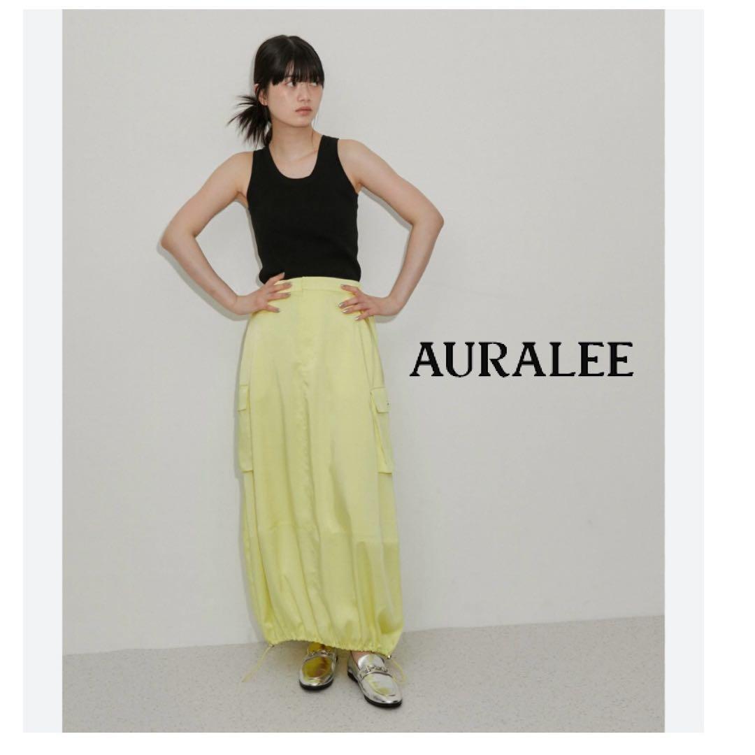 【新品未使用タグ付】 オーラリー ハイゲージリブタンク タンクトップ