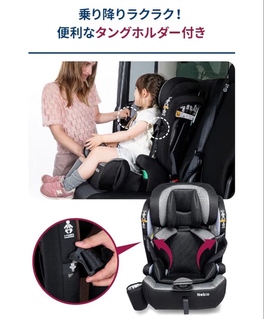 ジュニアシート　チャイルドシート ポップピットF-R129 ネビオ Nebio