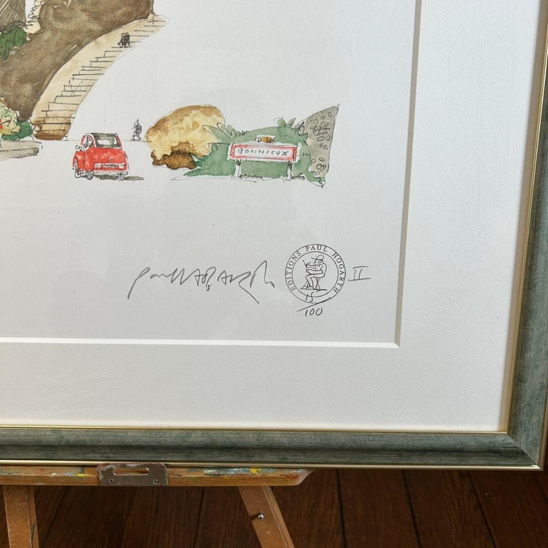 PAUL　HOGARTH　MARCH　ポール　ホガース　版画　直筆サイン入