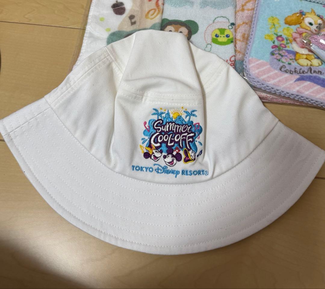 ディズニーシー　ダッフィー＆フレンズ タオル3点＋ハット 新品4点セット